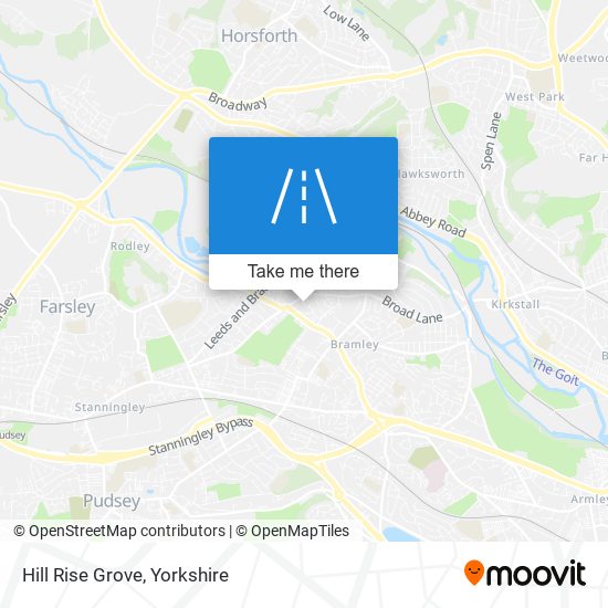Hill Rise Grove map