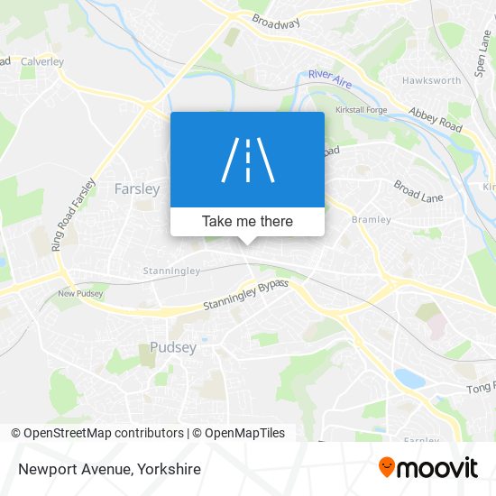 Newport Avenue map