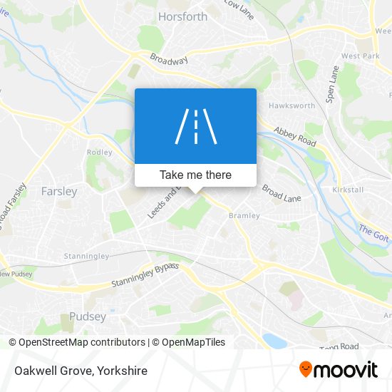 Oakwell Grove map