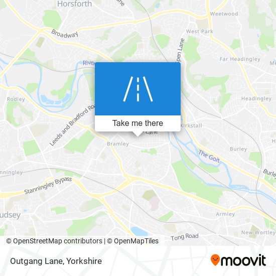Outgang Lane map