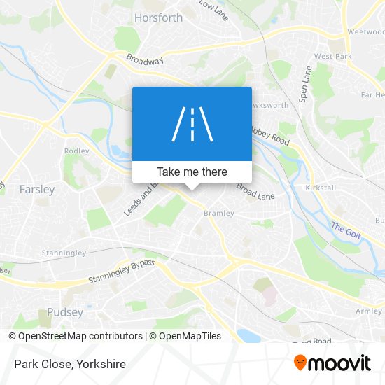 Park Close map