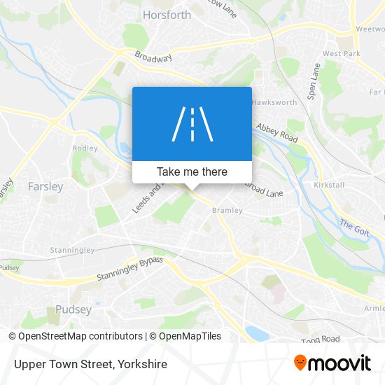 Upper Town Street map