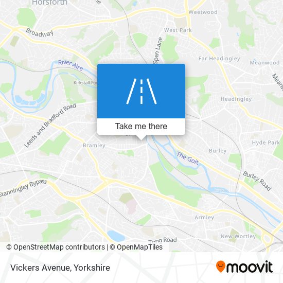 Vickers Avenue map
