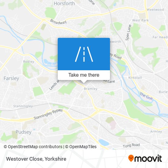 Westover Close map