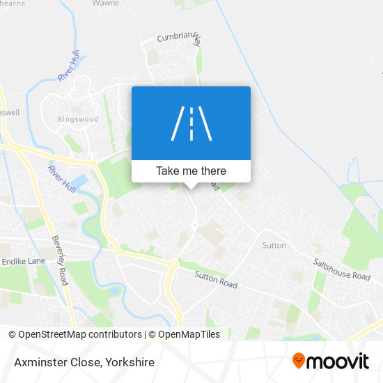 Axminster Close map