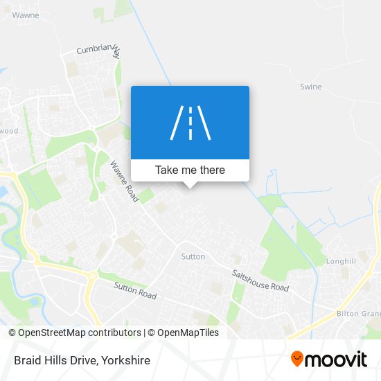 Braid Hills Drive map