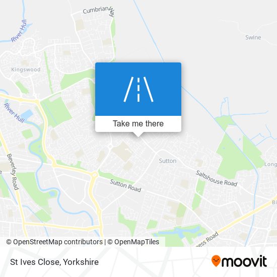 St Ives Close map