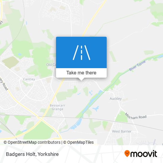 Badgers Holt map