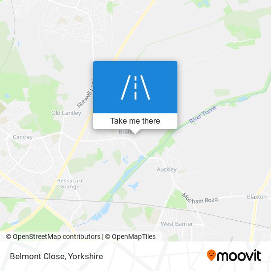 Belmont Close map