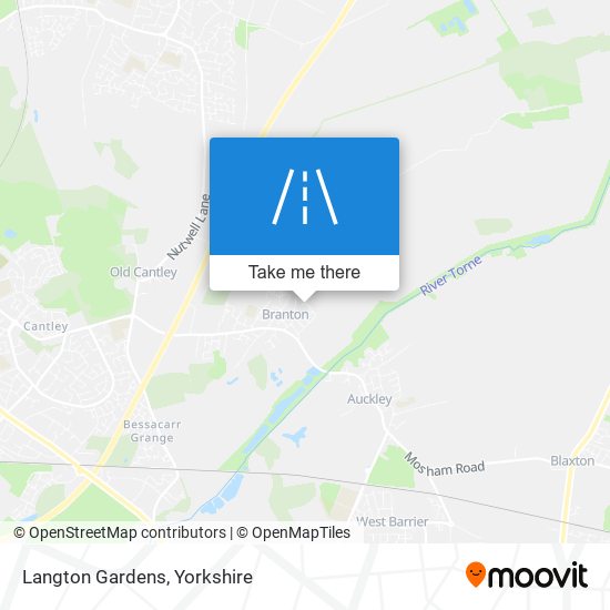 Langton Gardens map