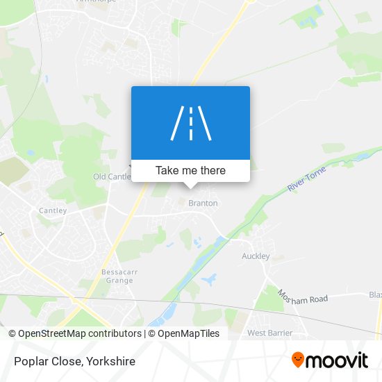 Poplar Close map