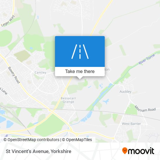 St Vincent's Avenue map