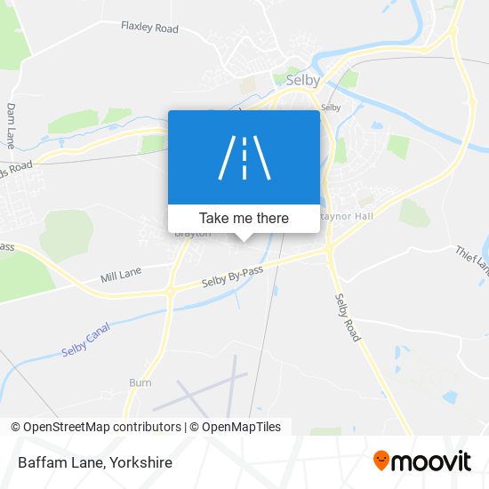 Baffam Lane map