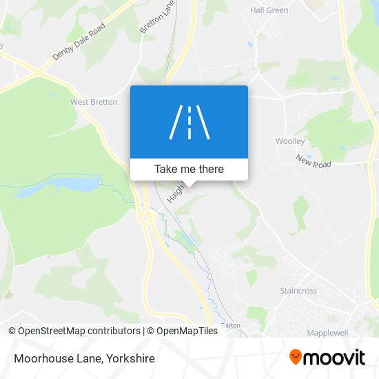 Moorhouse Lane map