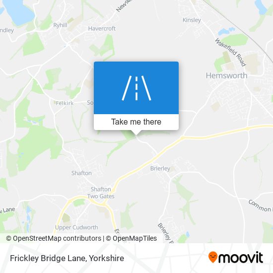 Frickley Bridge Lane map