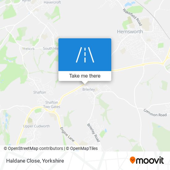 Haldane Close map
