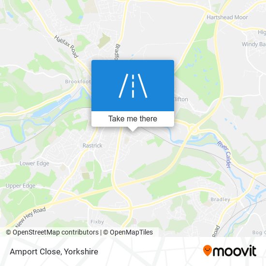 Amport Close map
