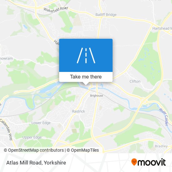 Atlas Mill Road map