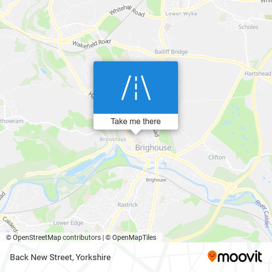 Back New Street map