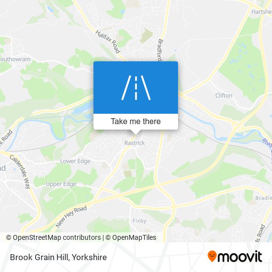 Brook Grain Hill map