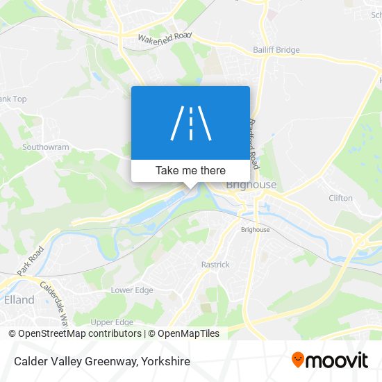 Calder Valley Greenway map