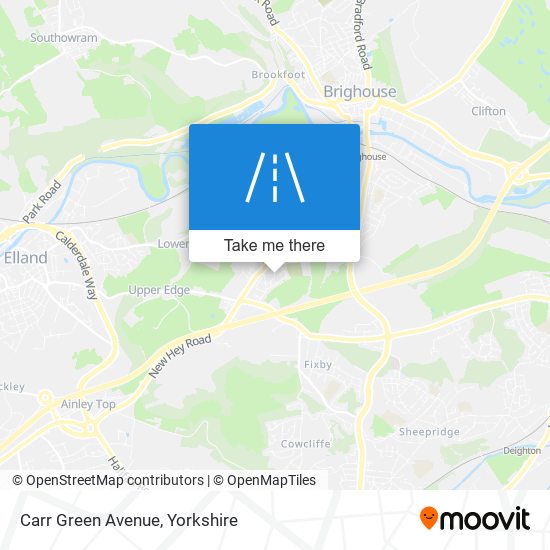 Carr Green Avenue map