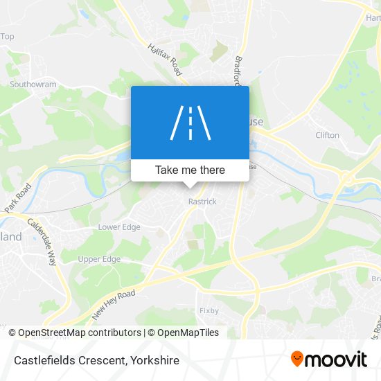 Castlefields Crescent map