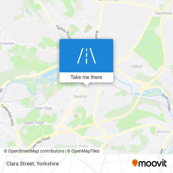 Clara Street map