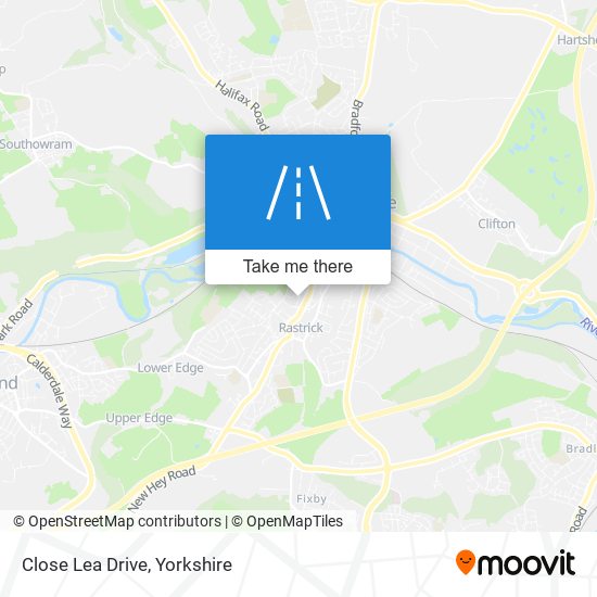 Close Lea Drive map