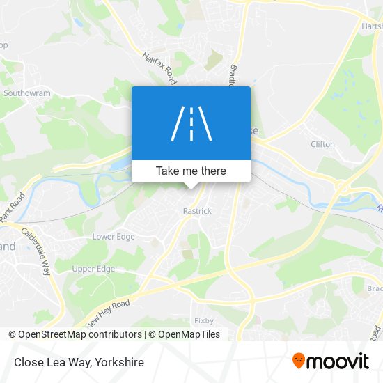 Close Lea Way map