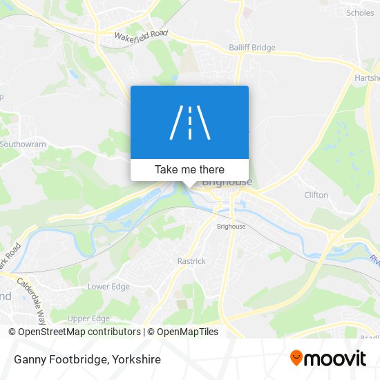 Ganny Footbridge map