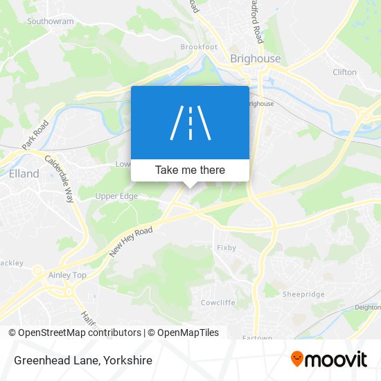 Greenhead Lane map