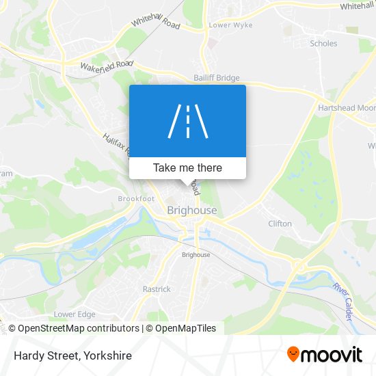 Hardy Street map