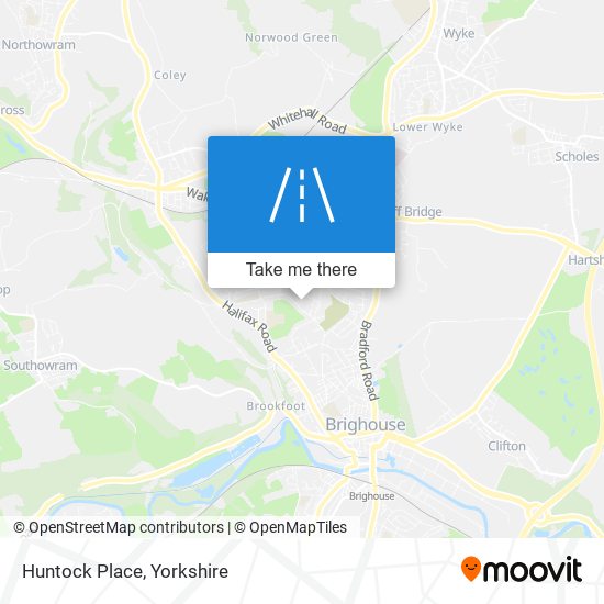 Huntock Place map
