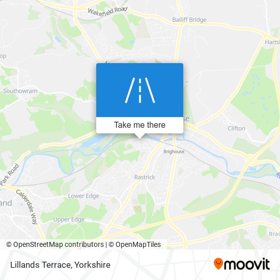 Lillands Terrace map