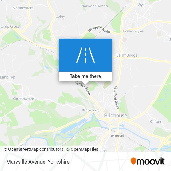Maryville Avenue map