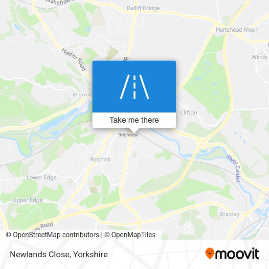 Newlands Close map