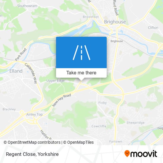 Regent Close map