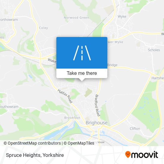 Spruce Heights map