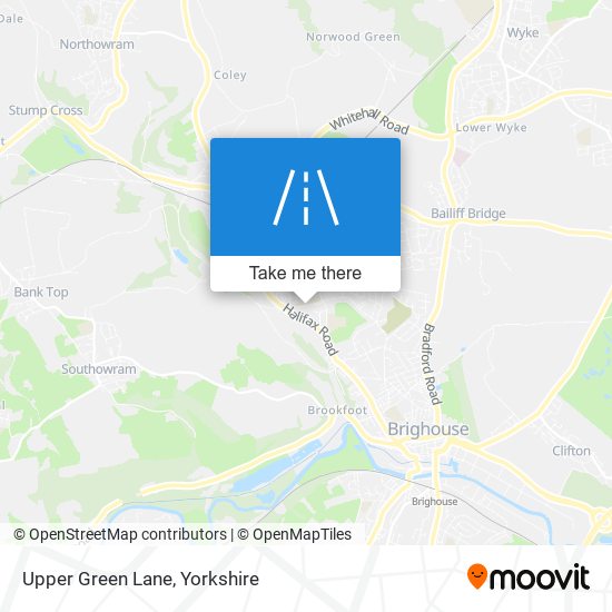 Upper Green Lane map