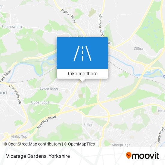 Vicarage Gardens map