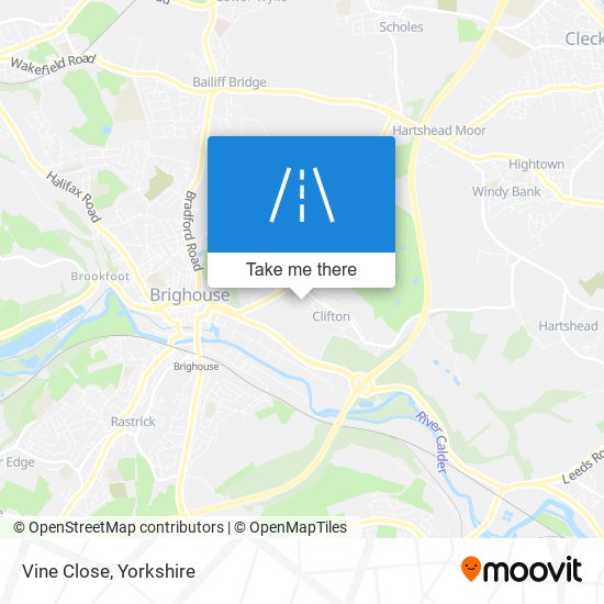 Vine Close map