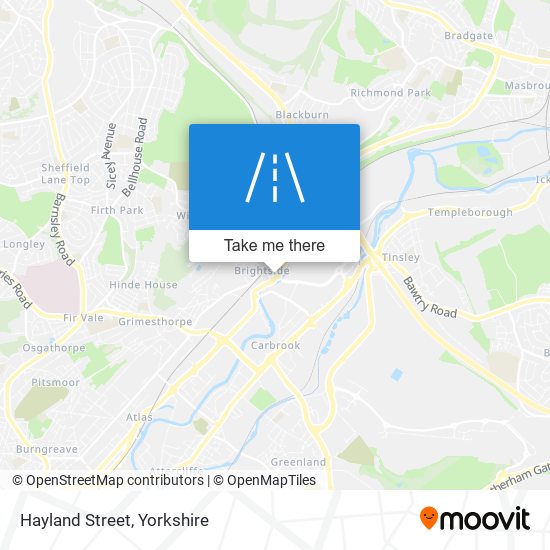 Hayland Street map