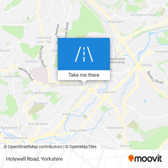 Holywell Road map