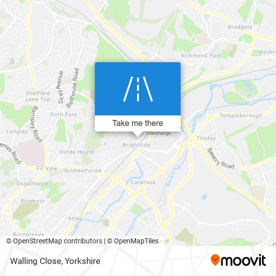 Walling Close map