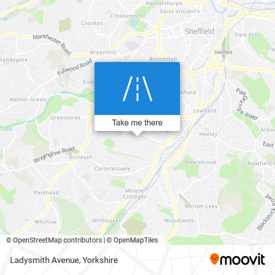 Ladysmith Avenue map
