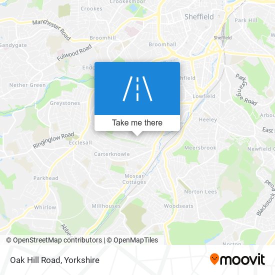 Oak Hill Road map