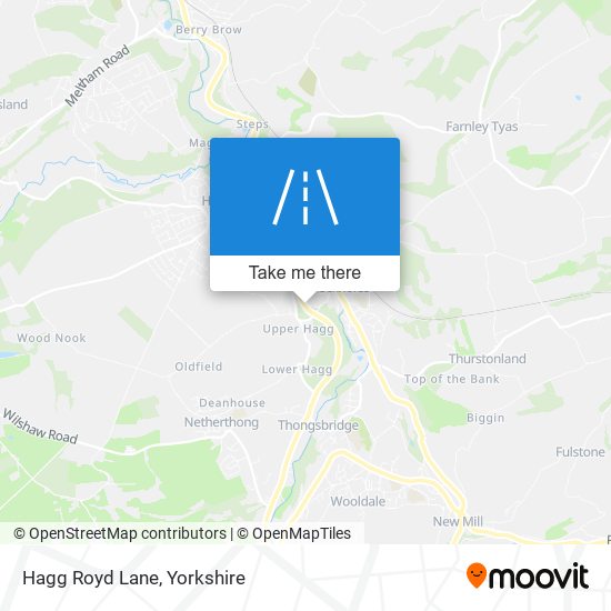 Hagg Royd Lane map