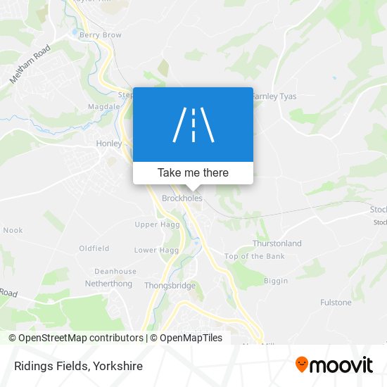 Ridings Fields map