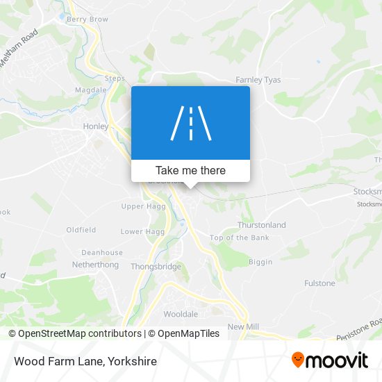 Wood Farm Lane map